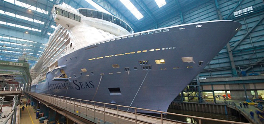 Anthem of the Seas to leave Meyer Werft  building dock