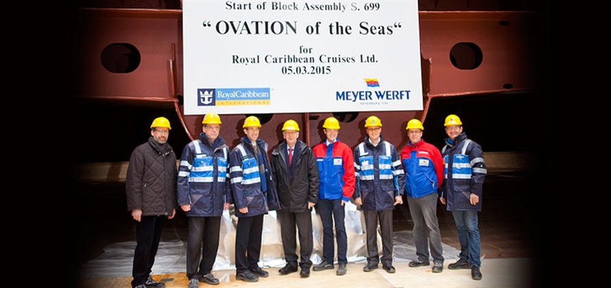 Meyer Werft starts Ovation of the Seas construction