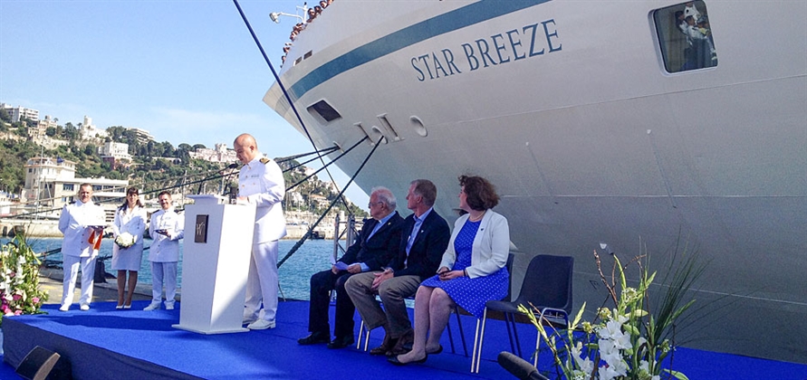 Windstar launches Star Breeze during ceremony in France
