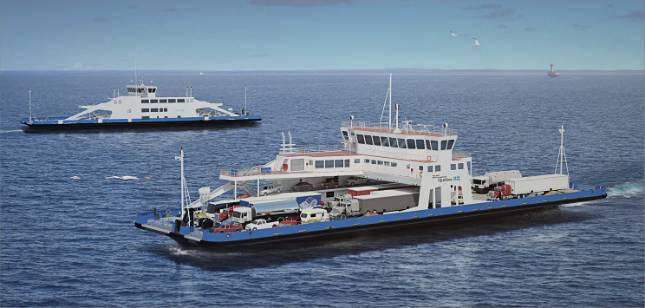 Chantier Davie launches first LNG ferry to be built in North America