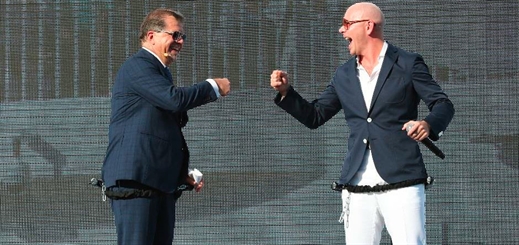 Pitbull christens Norwegian Escape at ceremony in Miami