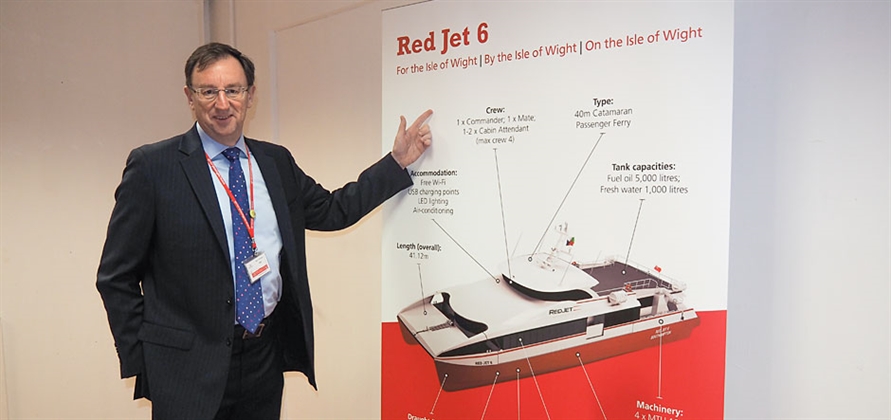Fast ferry Red Jet 6 takes shape on the Isle of Wight