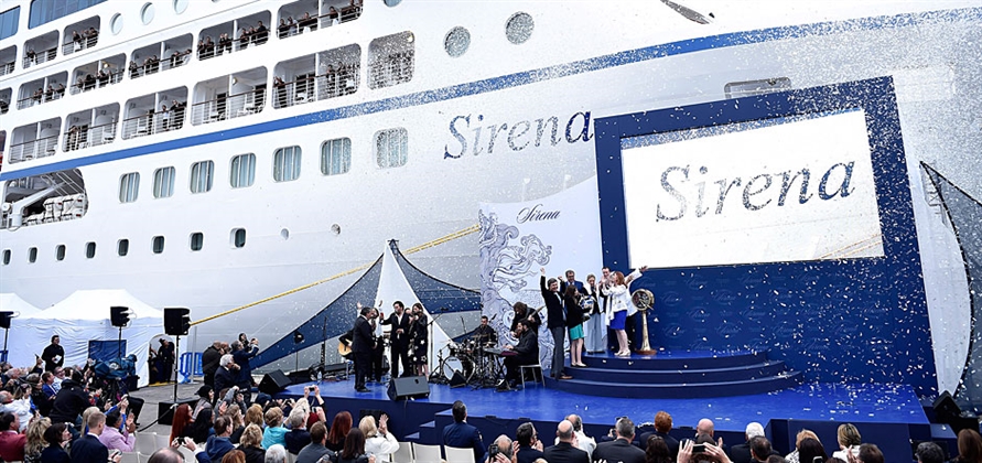 Oceania Cruises officially welcomes Sirena to the fleet