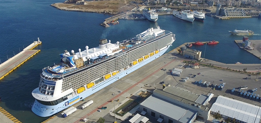 Ovation of the Seas makes inaugural visit to Piraeus