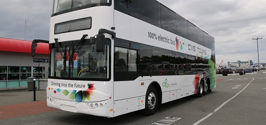 Greater Victoria Harbour Authority to trial electric bus for cruise guests
