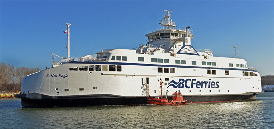 BC Ferries LNG ferry leaves Remontowa for British Columbia