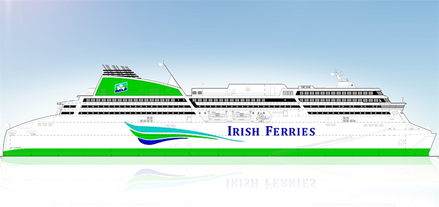 Flensburger cuts steel for Irish Ferries' newbuild