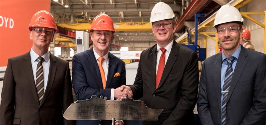 Vard cuts steel for Hapag-Lloyd's new expedition cruise ship