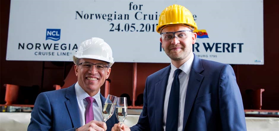 Meyer Werft lays keel for Norwegian Bliss in Germany