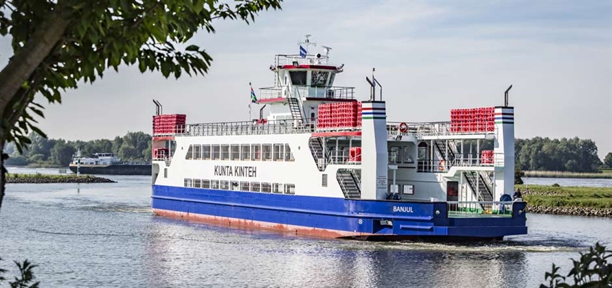 Damen delivers new Gambian ferry a month ahead of schedule