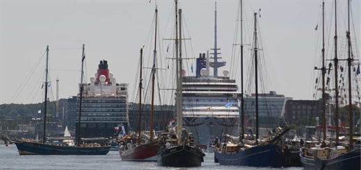 Fifteen cruise ships visit Kieler Woche sailing regatta in Germany