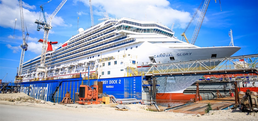Grand Bahama Shipyard refits 17 cruise ships in the first half of 2017