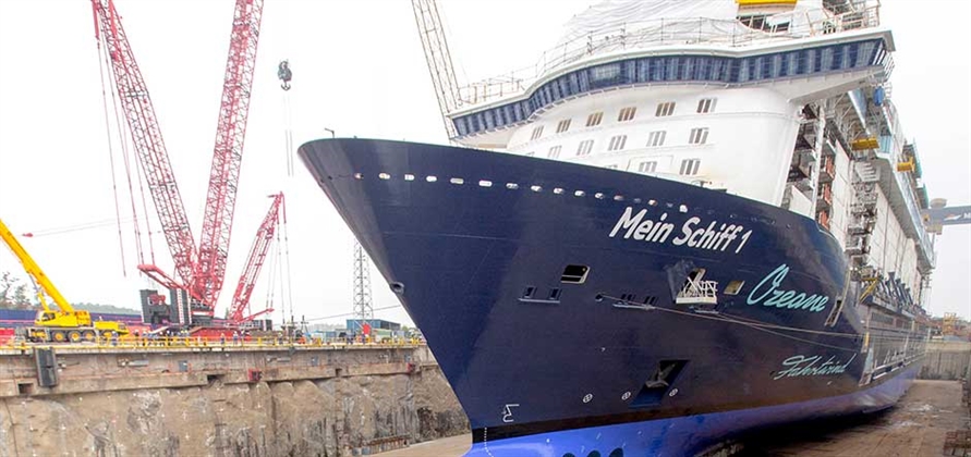 TUI Cruises floats newest ship out of Meyer Turku’s dry dock
