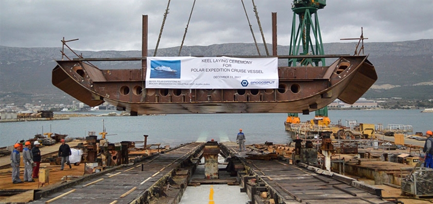 Brodosplit lays keel for polar expedition cruise vessel