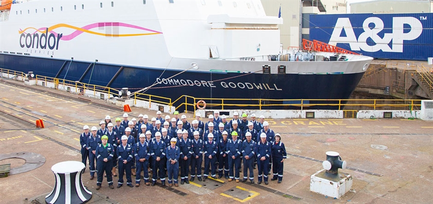 A&P Falmouth on track to complete Condor Ferry refit project