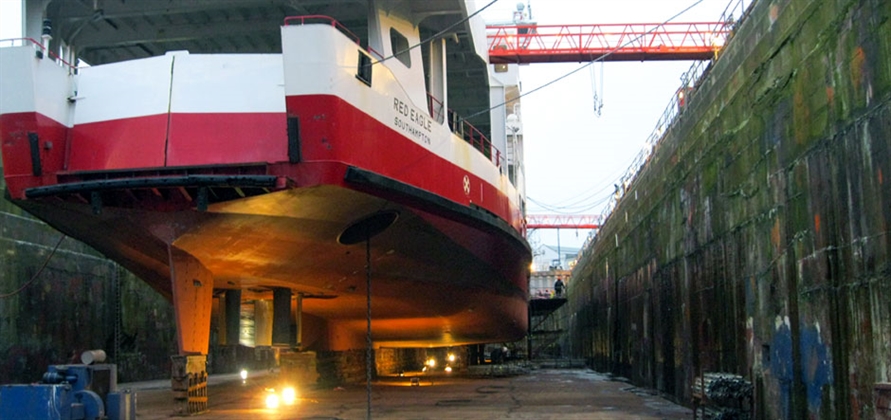 Red Funnel ferry undergoes major £3 million refurbishment