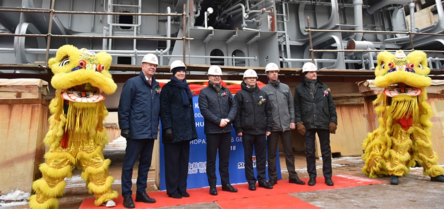 AVIC Weihai Shipyard lays keel for first of Stena Line’s new vessels