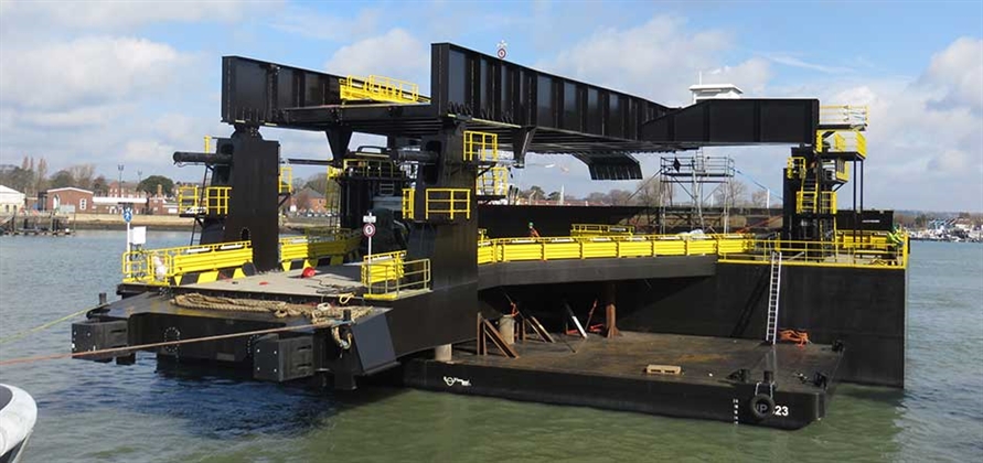 Portsmouth International Port installs new linkspan for ferries