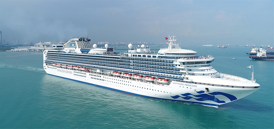 Sapphire Princess heads to UK following refit in Singapore