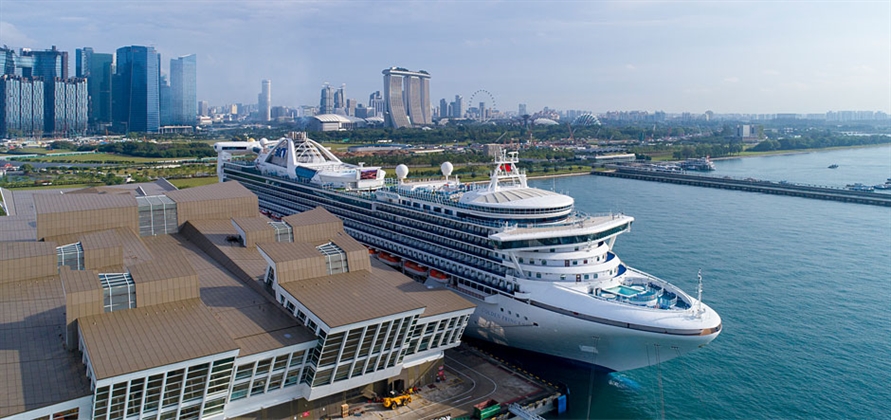 Golden Princess embarks on cruise from Singapore after dry dock