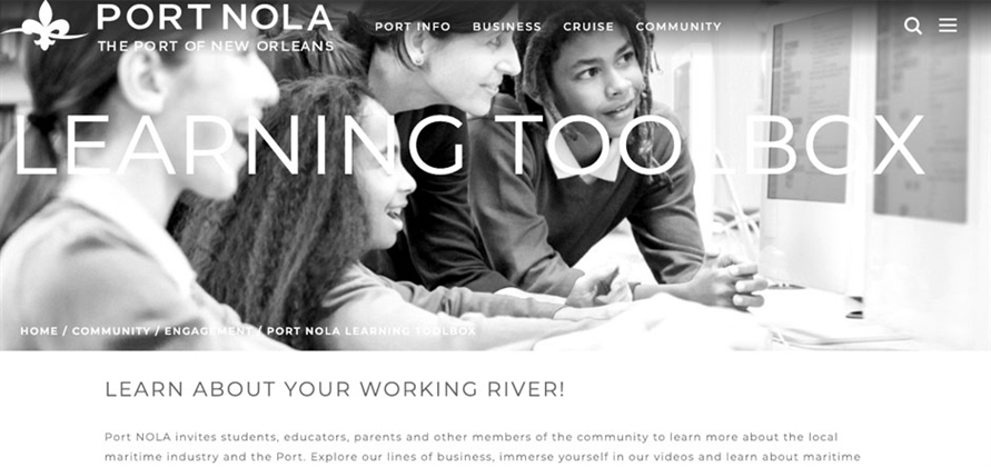 Port of New Orleans launches digital learning toolbox