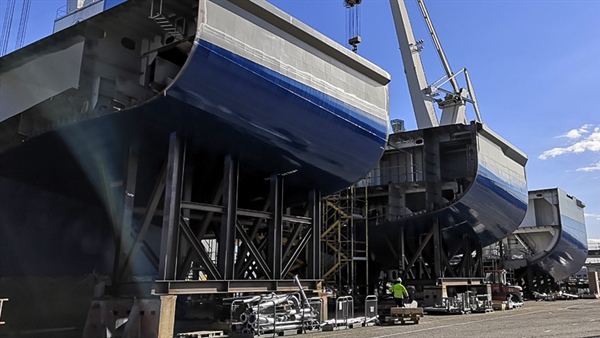 Production of new Wasaline ferry continues