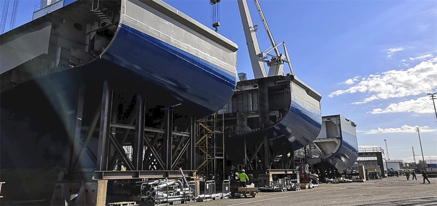 Production of new Wasaline ferry continues