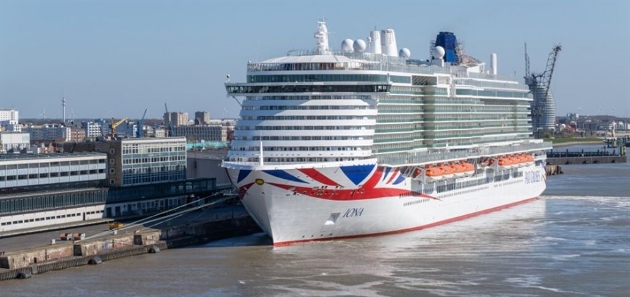 P&O Cruises' Iona arrives in Rotterdam