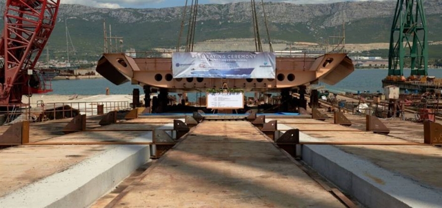 Keel laying ceremony held for Oceanwide Expeditions’ Janssonius