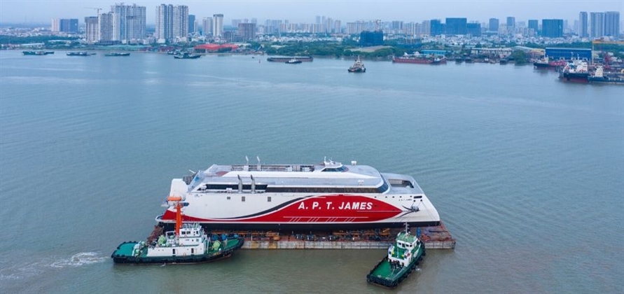 Austal launches first vessel at Vietnam shipyard