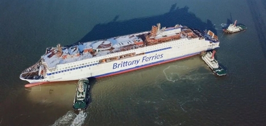 Newest Brittany Ferries vessel launched at CMJL shipyard