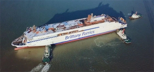 Newest Brittany Ferries vessel launched at CMJL shipyard