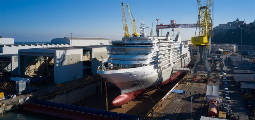 Silver Dawn floated out by Fincantieri at Ancona shipyard