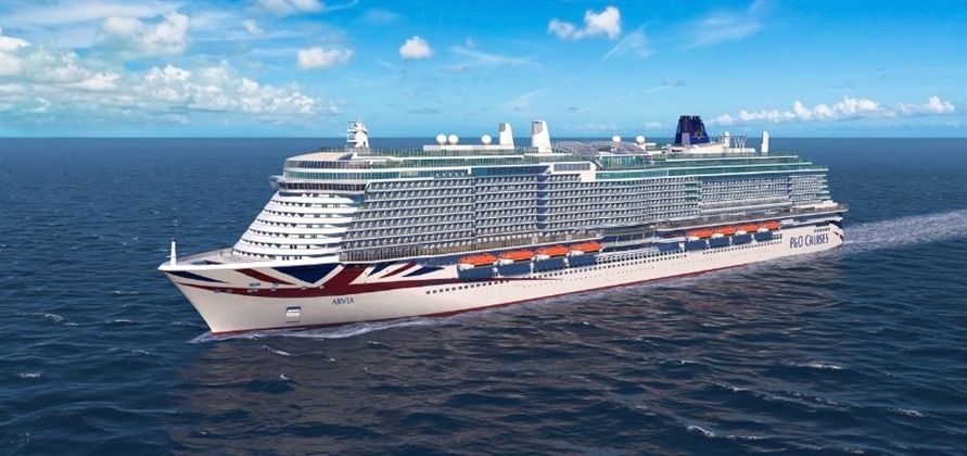 P&O Cruises names second Excel-class ship Arvia