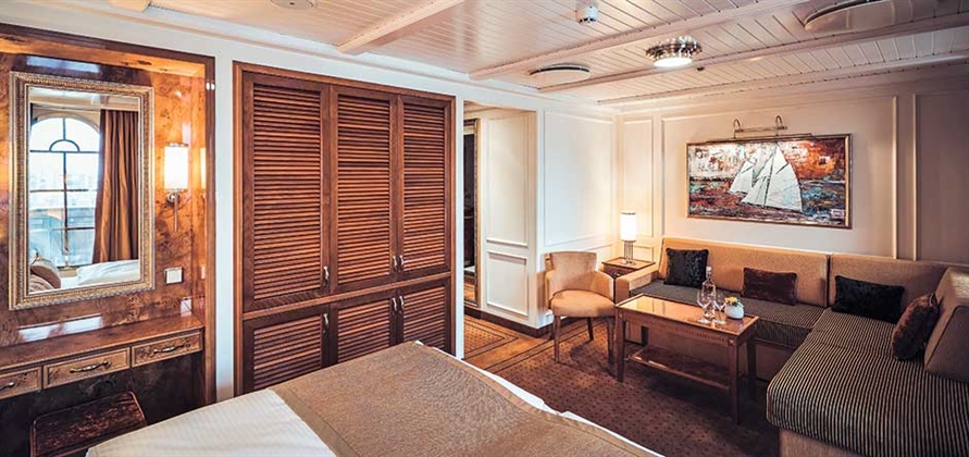 Sailing the seas in luxurious surroundings