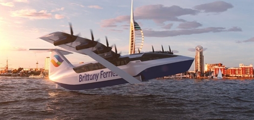Brittany Ferries explores electric flying ferry concept