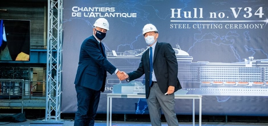 Chantiers de l'Atlantique cuts steel for MSC Cruises' LNG newbuild