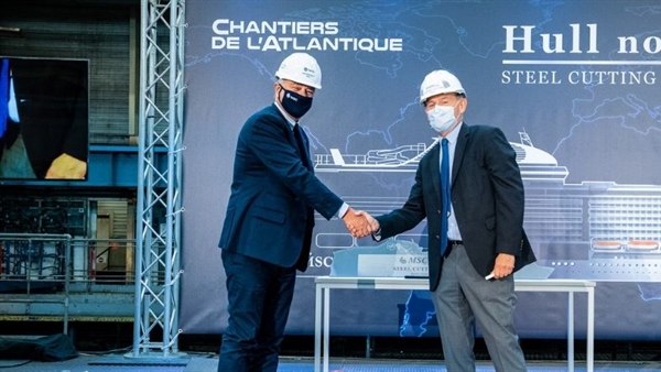 Chantiers de l'Atlantique cuts steel for MSC Cruises' LNG newbuild