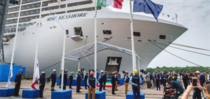 MSC Cruises takes delivery of MSC Seashore from Fincantieri
