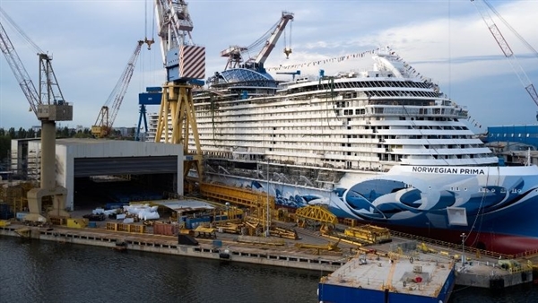 New Norwegian Cruise Line ship floated out by Fincantieri