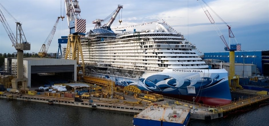 New Norwegian Cruise Line ship floated out by Fincantieri