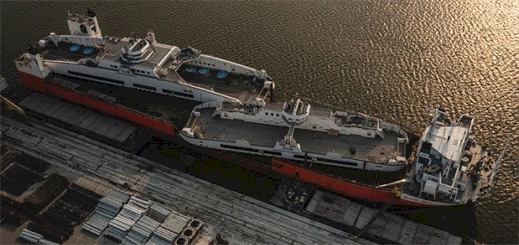 Damen Shipyards completes North America’s first all-electric ferries