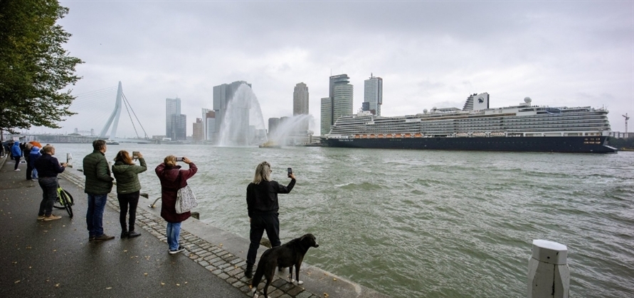 Holland America Line’s Rotterdam departs on maiden voyage