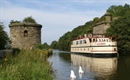 Cruising down the River Severn in Gloucestershire, UK