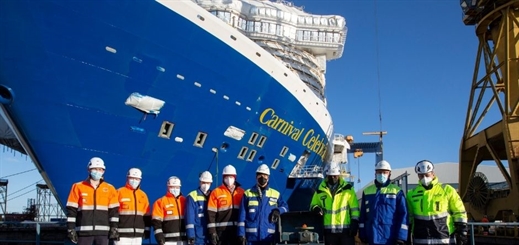 Carnival Celebration has been floated out at Meyer Turku shipyard