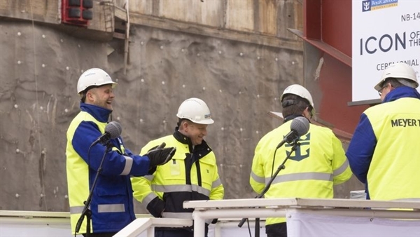 Meyer Turku lays keel for Royal Caribbean’s Icon of the Seas