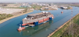 Seabourn Pursuit moved to T. Mariotti shipyard for final outfitting