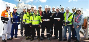 Carnival Cruise Line celebrates progress of Carnival Celebration