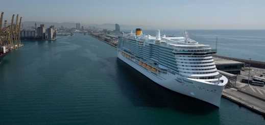 Costa Cruises christens Costa Toscana in the port of Barcelona