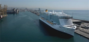 Costa Cruises christens Costa Toscana in the port of Barcelona